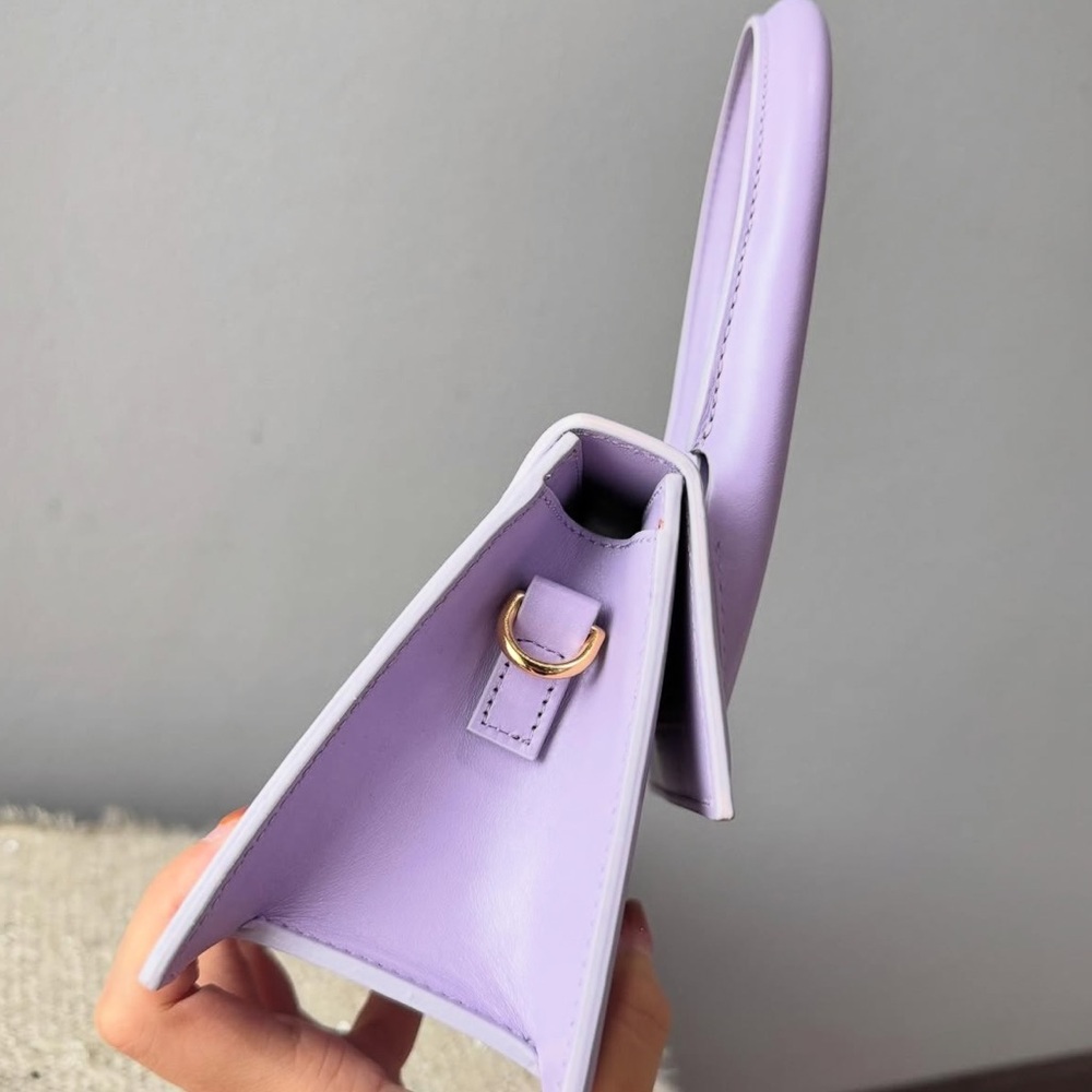 Jacquemus Purple Mini Bag. Like new ! Still stickers on hardware! No strap! - Picture 5 of 7